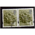 ENGLAND PAIR OF 'E'OAK TREE ' (EN8) FINE USED (...