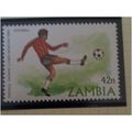 Zambia QEII 1980 Olympic Games 42n Football Unm...