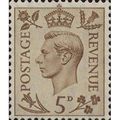 Great Britain KGVI 1938 5d Brown Mounted Mint M...