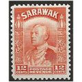 Sarawak 1941 SG114a 12c Orange Mounted Mint .