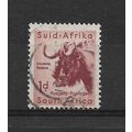 SouthAfrica.SG152 1d Black Wildebeest.Fine Used...