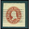 Used U412 2c George Washington Fine Cut Square ...