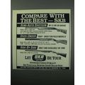 1988 SKB Shotgun Ad - Semi-Auto, Over-Under