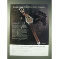 1989 Franklin Mint Frederic Remington Watch Ad - Masterpiece becomes Timepiece