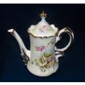 Lefton To A Wild Rose coffee pot NE2564 2564 pink white flowers vintage great