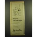 1968 Harrison Line featuring cartoon by David Langdon Ad - We care for your