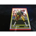 1990 Score Football Card # 229 Dave Brown Excel...