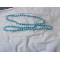 BLUE NECKLACE / PLASTIC BLUE TRANSLUCANT # # ( ...