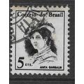 BRAZIL1967 PERSONALITIES 5cts ANITA GARIBALDI S...