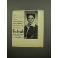 1955 Bachrach Photography Ad - Melanie Kahane, leading interior designer