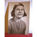 UNKNOWN YOUNG LADY antique photograph postcard ...