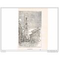 CAMPANILE, FLORENCE, ITALY, c1895, Book Illustr...