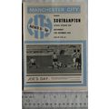 1970 programme Manchester City v. Southampton