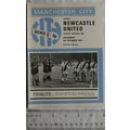 1970 programme Manchester City v. Newcastle United