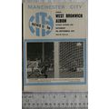 1970 programme Manchester City v. West Bromwich...