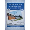 1998 programme Billericay Town v. Chelmsford Ci...