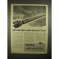 1944 WWII Republic Steel 105mm Howitzer Gun Ad