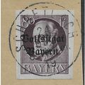 GER (BAVARIA) 1919 80pf KING LUDWIG III' (OVPT)...