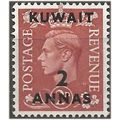 Kuwait 1951 SG87 2a on 2d Pale Red-Brown Mounte...