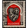 Algeria 1947 Coat of Arms 15f Used Stamp .