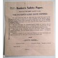 Bankers Safety Paper, Sample - Levey Brothers &...