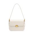 Women Genuine Leather Hobo Bags Tote Handbag White