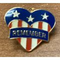 Vintage Patriotic Gold Tone Remember American F...