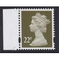 Y1688 U282A 22p Drab Unmounted Mint GB Machin