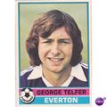 1977 Topps UK Card No. 198 George Telfer Everton