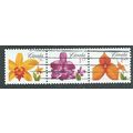 CAN 2007 'STRIP OF 3 'FLOWERS' (EX M/S) FINE US...