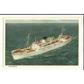 Swedish Lloyd SS PATRICIA Company Art Postcard