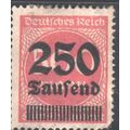 Germany 1923 - SG292 - surcharge 250T on 500m p...