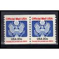 O135 20c Eagle Fine MNH Pair KA2036