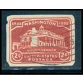 Used U525 2c Mount Vernon Fine Cut Square WA3040