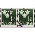 Sweden. 1939 1k40 (Pair) S.G.305 Used