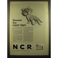 1966 NCR Fortran IV Ad - Beware the Paper Tiger