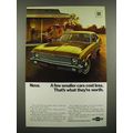 1970 Chevy Nova Ad - A Few Smaller Cars Cost Less