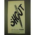 1970 Executive Flair Pen Ad - Shout