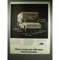 1970 Chevy Pickup Truck Camper Ad - Travel Insu...