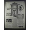 1980 Gannett News Service Ad - Closed Doors of Justice