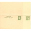 Canada #P92 Postal Reply Cards MINT Karsh, brow...