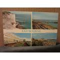 EASTBOURNE, SUSSEX multiview used vintage postc...