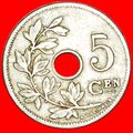DUTCH LEGEND: BELGIUM★ 5 CENTIMES 1904★LEOPOLD ...
