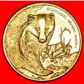 BADGER: POLAND ★ 2 ZLOTY 2011 NORDIC GOLD UNC M...