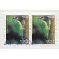LAOS 2004 BIRDS PAIR MOUSTACHED BARBET USED 4000K