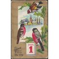 Wishing You A Happy New Year, Finches, 1913 - E...