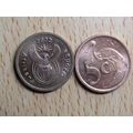 Suid Africa South Africa 2003 5 Cent Dzonga Coin