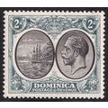 Dominica KGV 1923-33 2d Black Grey SG76 Mint MH