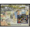 Fr. Polynesia Painting 'Market Place Papeete' b...
