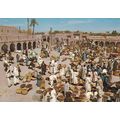 Souk Rissani Morocco Postcard used creased